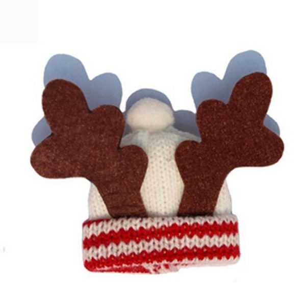 Cute Sweater with Hat Red Wine Bottle Cap Table Decoration - Image 3