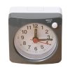 Bedside Mute Alarm Clock With Light & Snooze Function (Gray)