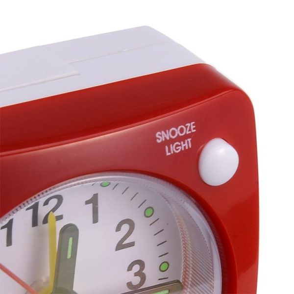 Bedside Mute Alarm Clock With Light & Snooze Function (Gray) - Image 5