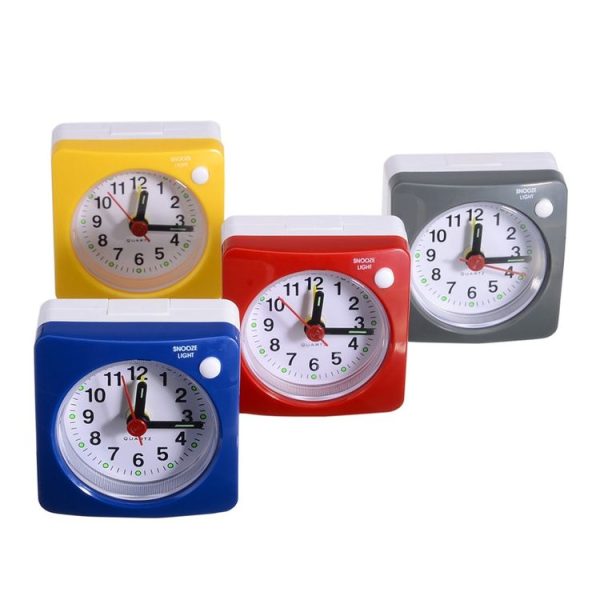 Bedside Mute Alarm Clock With Light & Snooze Function (Gray) - Image 7
