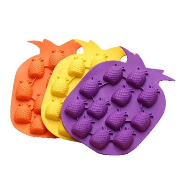 5 PCS Pineapple Creative Silicone Ice Tray Ice Maker Ice Mold, Random Color Delivery - Image 2