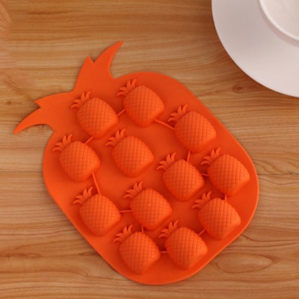 5 PCS Pineapple Creative Silicone Ice Tray Ice Maker Ice Mold, Random Color Delivery - Image 4