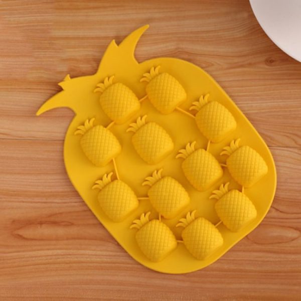 5 PCS Pineapple Creative Silicone Ice Tray Ice Maker Ice Mold, Random Color Delivery - Image 5