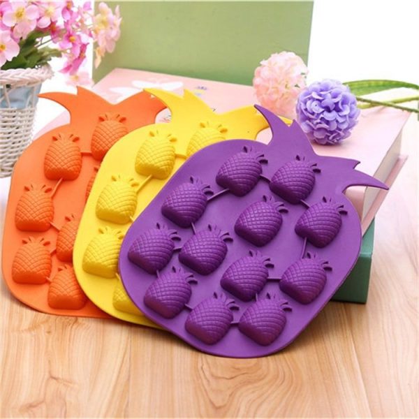 5 PCS Pineapple Creative Silicone Ice Tray Ice Maker Ice Mold, Random Color Delivery - Image 8