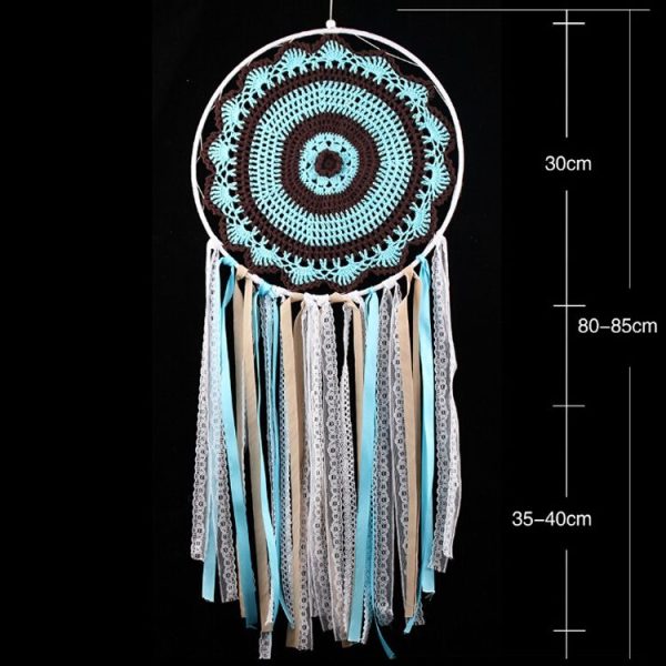 Creative Lace Hand-Woven Crafts Tassel Dream Catcher Home Car Wall Hanging Decoration - Image 5