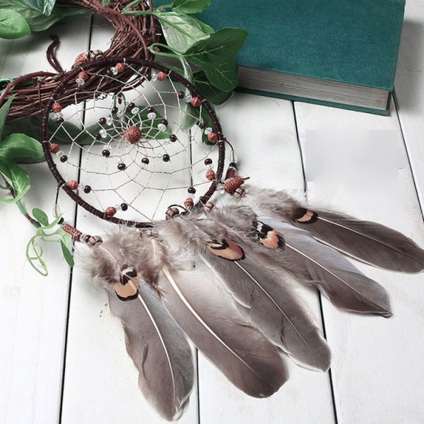 Creative Mini Vintage Hand-Woven Crafts Dream Catcher Home Car Wall Hanging Decoration - Image 3