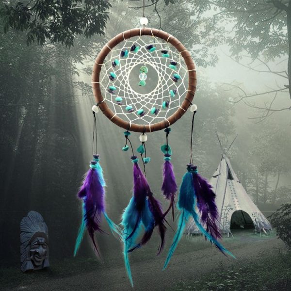 Creative Ethnic Style Hand-Woven Crafts Dream Catcher Home Car Wall Hanging Decoration - Image 2