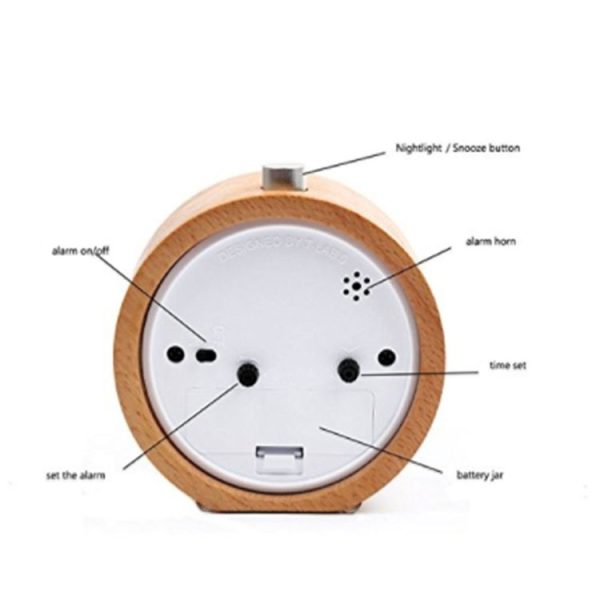 Student Creative Bedside LED Clock Mute Personality Snooze Small Alarm Clock - Image 3
