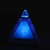 Color Changing Pyramid Digital LCD Alarm Clock Thermometer Temperature Date Display Electronic Table Desktop Clocks - Image 5