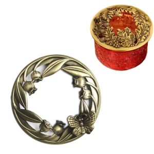 Built-in Wrought Iron Polythermal Anti-hanging Wall Scented Candle Zinc Alloy Smart Cover (3D Butterfly)