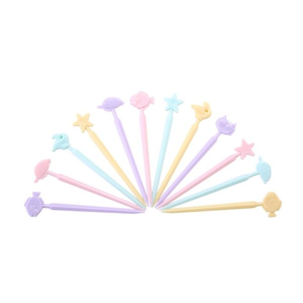 Creative Animal Cartoon Fruit Cake Fork Sign, Random Color Delivery - Image 2