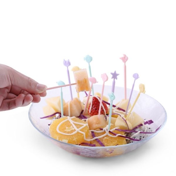 Creative Animal Cartoon Fruit Cake Fork Sign, Random Color Delivery - Image 8