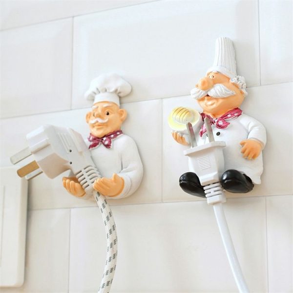Creative Kitchen Plug Organizer Sundry Key Hanger Hook Kitchen Accessories Decoration, Specification: Hand-held - Image 3