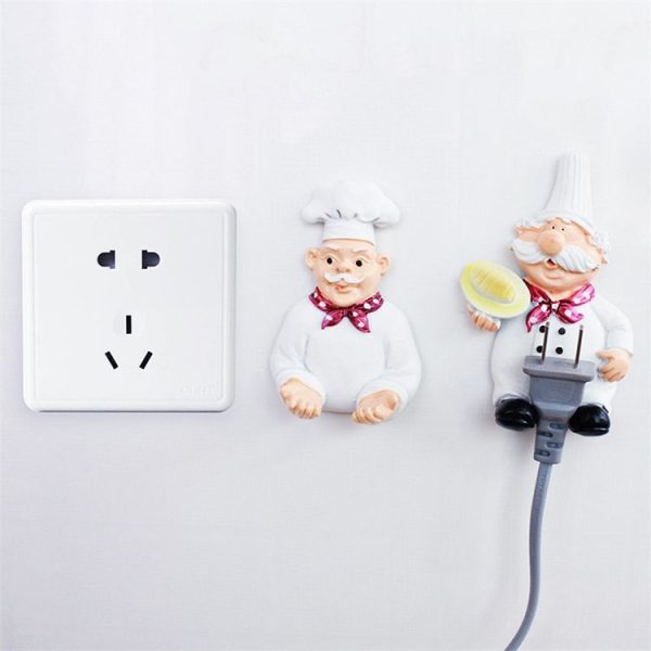 Creative Kitchen Plug Organizer Sundry Key Hanger Hook Kitchen Accessories Decoration, Specification: Hand-held - Image 5