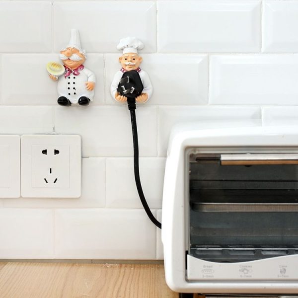 Creative Kitchen Plug Organizer Sundry Key Hanger Hook Kitchen Accessories Decoration, Specification: Hand-held - Image 7
