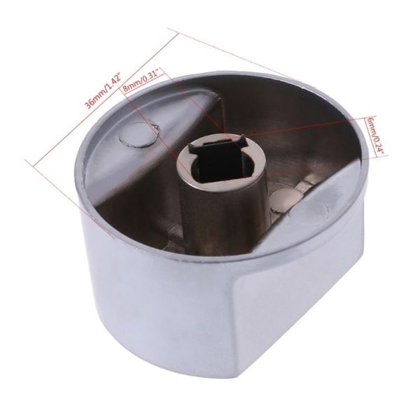 Gas Stove Knob Switch Metal Button Lighter Handle Gas Stove Accessories (8mm 45 Degrees) - Image 4