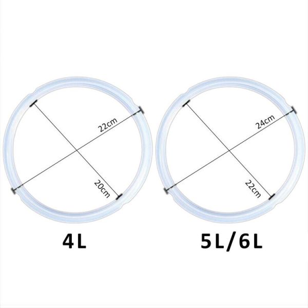 Silicone Gasket Pot Side Seal Electric Pressure Cooker Replacement Parts (Size: 22x24cm) - Image 3