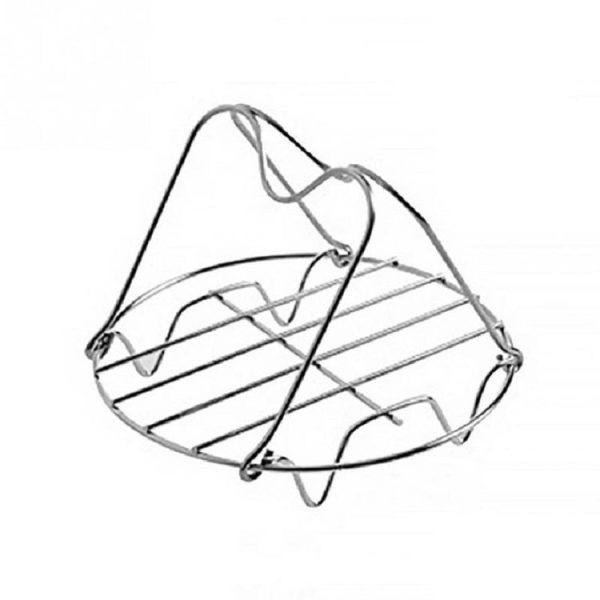 2 PCS Stainless Steel Portable Four Corner Steaming Rack Anti Scalding Insulation Kitchen Utensils, Size: S 15x11.5cm