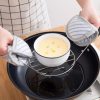 2 PCS Stainless Steel Portable Four Corner Steaming Rack Anti Scalding Insulation Kitchen Utensils, Size: S 15x11.5cm - Image 3
