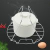 2 PCS Stainless Steel Portable Four Corner Steaming Rack Anti Scalding Insulation Kitchen Utensils, Size: S 15x11.5cm - Image 6