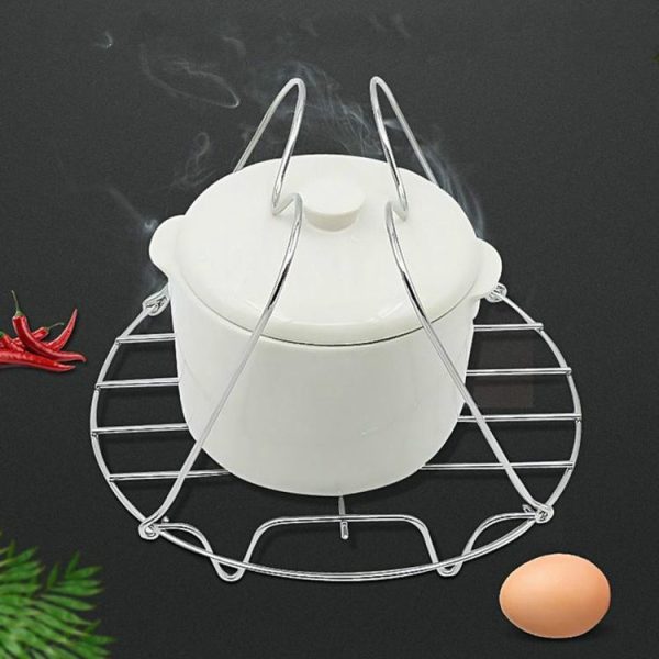 2 PCS Stainless Steel Portable Four Corner Steaming Rack Anti Scalding Insulation Kitchen Utensils, Size: S 15x11.5cm - Image 6