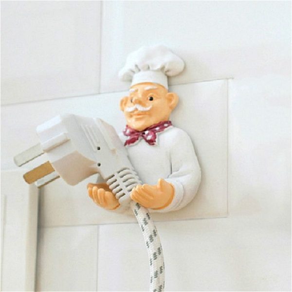 Cute Wall Self Adhesive Plug Resin Hook Kitchen Rack (Hand Drag) - Image 2