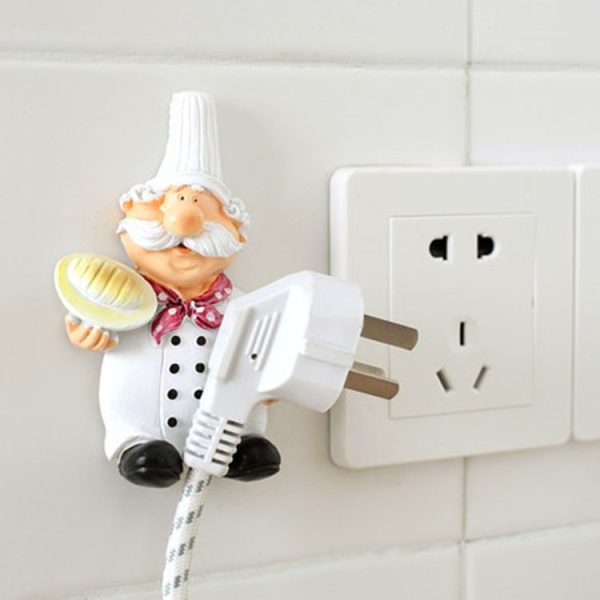 Cute Wall Self Adhesive Plug Resin Hook Kitchen Rack (Hand Drag) - Image 6