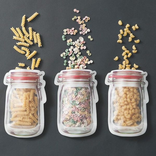 Bottle Pattern Refrigerator Frozen Food Storage Bag, Size: Large 19.5x13.7cm 3 Packs - Image 2
