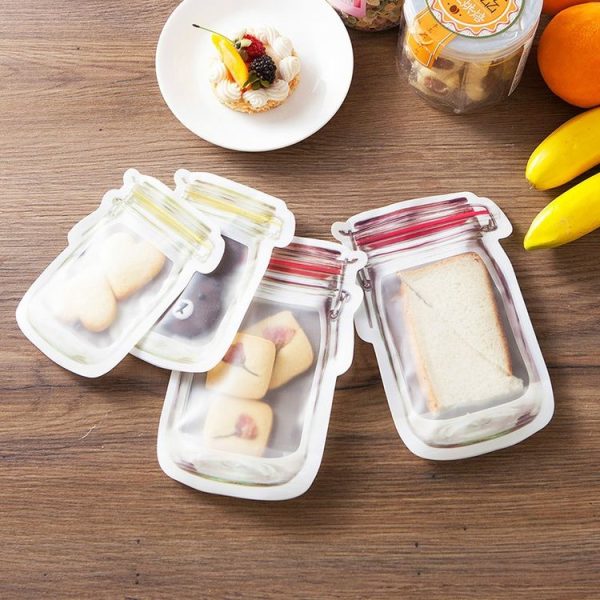 Bottle Pattern Refrigerator Frozen Food Storage Bag, Size: Medium 15.7x10.7cm 4 Packs - Image 2