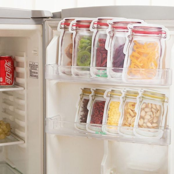 Bottle Pattern Refrigerator Frozen Food Storage Bag, Size: Medium 15.7x10.7cm 4 Packs - Image 6