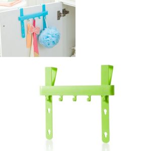 Kitchen Cabinet No Trace Nail Free Storage Rack Accessories (Green)