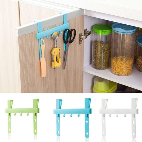 Kitchen Cabinet No Trace Nail Free Storage Rack Accessories (Green) - Image 3
