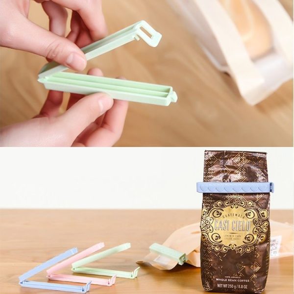 2 PCS Plastic Bag Snack Bag Sealing Love Clip Kitchen Accessories White (Small) - Image 6