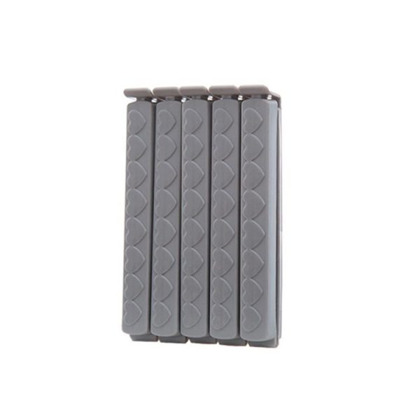 2 PCS Plastic Bag Snack Bag Sealing Love Clip Kitchen Accessories Grey (Small) - Image 2