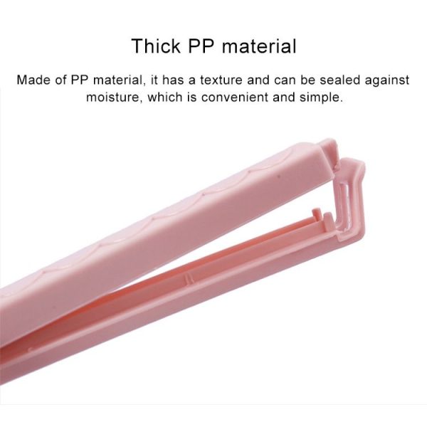 2 PCS Plastic Bag Snack Bag Sealing Love Clip Kitchen Accessories Apricot (Small) - Image 4