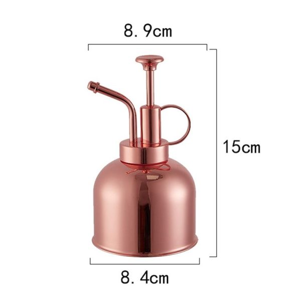 Vintage Brass Gardening Meaty Small Watering Can (Rose Gold) - Image 2