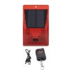 129dB Solar Alarm Light Human Body Induction Remote Control Alarm Farm Anti-theft Drive Object Sound and Light Alarm Light, Style: N911C English - Image 2
