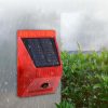 129dB Solar Alarm Light Human Body Induction Remote Control Alarm Farm Anti-theft Drive Object Sound and Light Alarm Light, Style: N911C English - Image 6