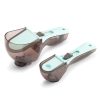2 in 1 Kitchen Tool Plastic Measuring Spoon Adjustable Baking Tool Measuring Spoon, Specification: 1 Large 1 Small Set (Light Blue) - Image 2