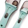 2 in 1 Kitchen Tool Plastic Measuring Spoon Adjustable Baking Tool Measuring Spoon, Specification: 1 Large 1 Small Set (Light Blue) - Image 4
