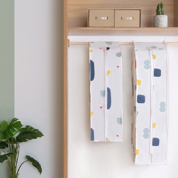 Three-dimensional Hanger Pocket Wardrobe Coat Hanger Pocket Dust Cover, Size: Small (Geometry) - Image 4