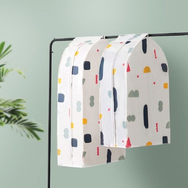 Three-dimensional Hanger Pocket Wardrobe Coat Hanger Pocket Dust Cover, Size: Small (Geometry) - Image 5