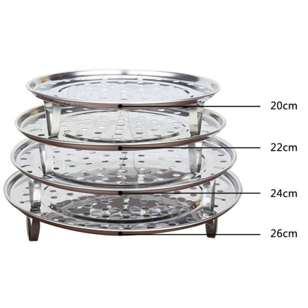 Multifunctional Waterproof Shelf Steaming Tray Stainless Steel Steaming Grid Cage Steaming Sheet Steaming Rack, Color: 20cm - Image 5