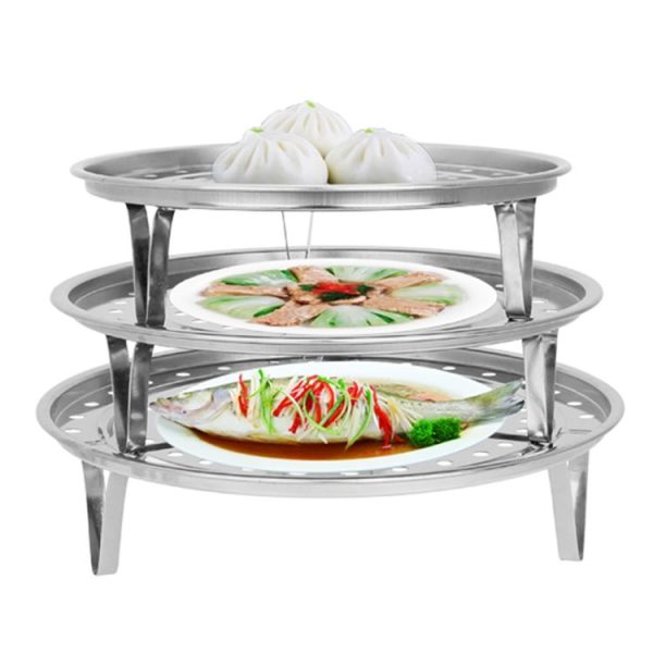 Multifunctional Waterproof Shelf Steaming Tray Stainless Steel Steaming Grid Cage Steaming Sheet Steaming Rack, Color: 20cm - Image 6