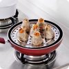 Multifunctional Waterproof Shelf Steaming Tray Stainless Steel Steaming Grid Cage Steaming Sheet Steaming Rack, Color: 20cm - Image 9