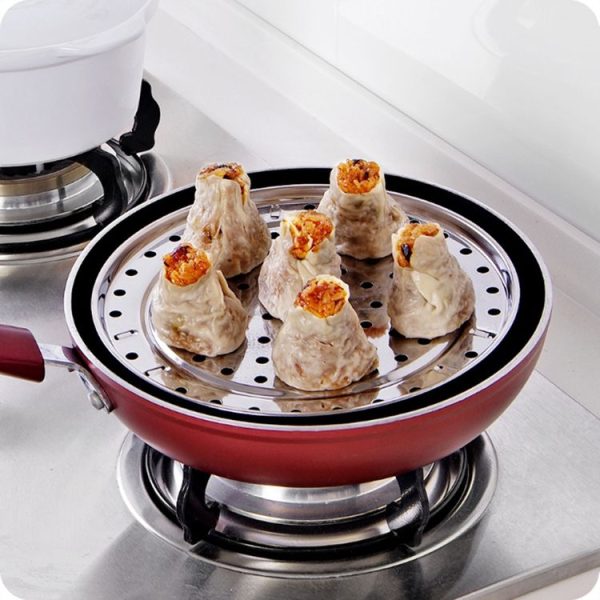 Multifunctional Waterproof Shelf Steaming Tray Stainless Steel Steaming Grid Cage Steaming Sheet Steaming Rack, Color: 20cm - Image 9