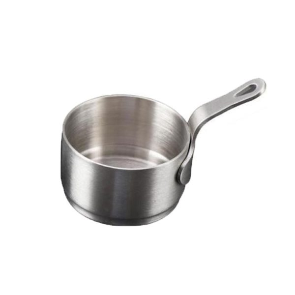 Stainless Steel Sauce Handle Mini Pot Seasoning Tools, Size: S (Silver) - Image 2