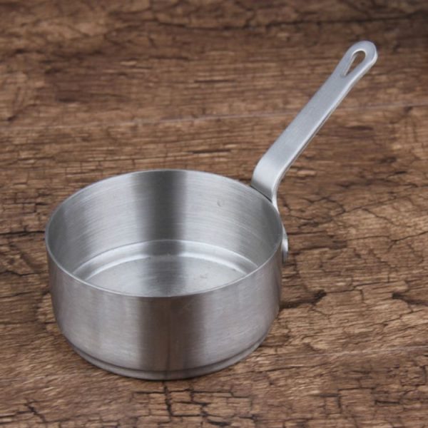 Stainless Steel Sauce Handle Mini Pot Seasoning Tools, Size: L (Silver) - Image 2
