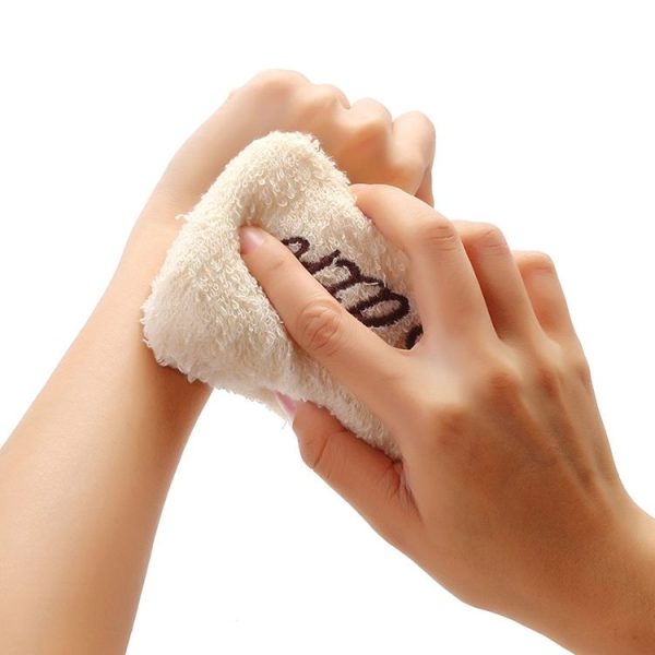 2 PCS Embroidered Fiber Fabric Sponge Block Exfoliating Bath Wipe - Image 2