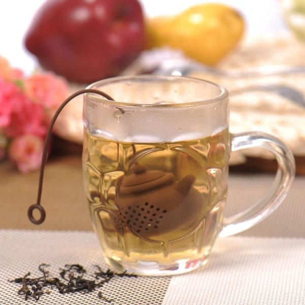 3 PCS Creative Silicone Tea Bag Tea Pot Shape Tea Filter Safely Cleaning Infuser (White) - Image 3